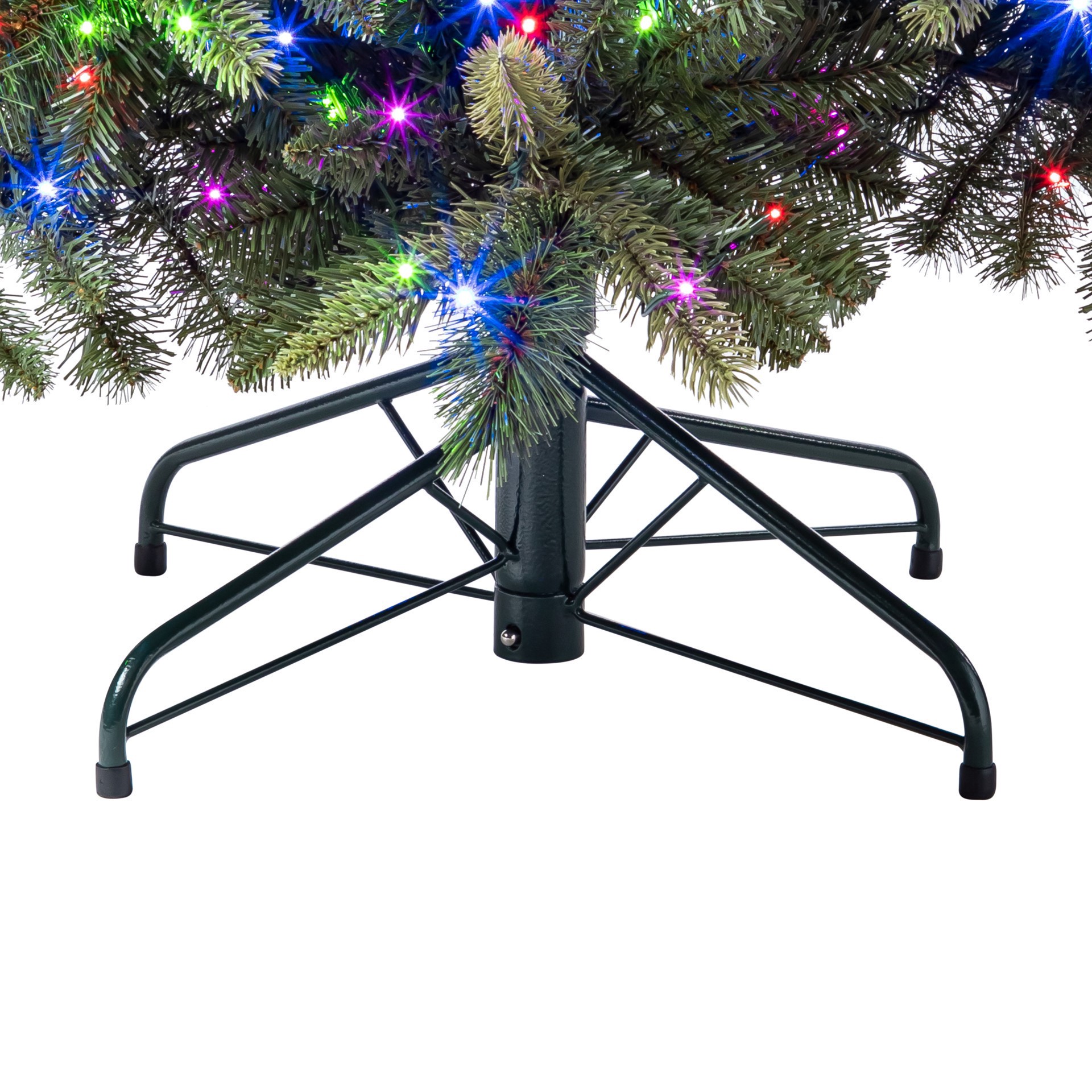 slide 10 of 11, 7.5ft. Pre-Lit Glendale Spruce Artificial Christmas Tree, Lumadazzle Color Changing Led Lights By Ashland, 7.5 ft