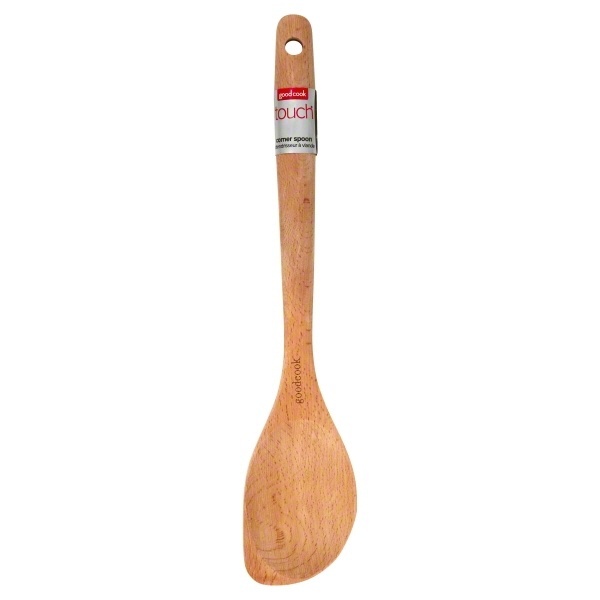 slide 1 of 1, Good Cook Spoon, Corner, Solid Beechwood, 1 ct