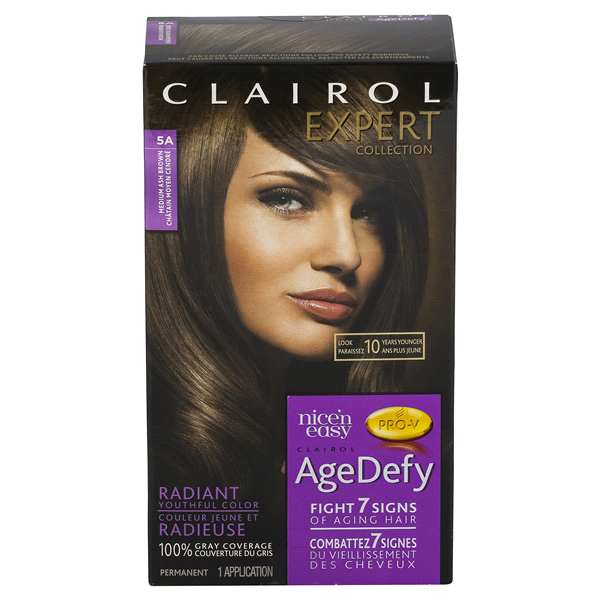 slide 1 of 1, Clairol Expert Collection Age Defy Hair Color - Medium Ash Brown 5A, 1 ct