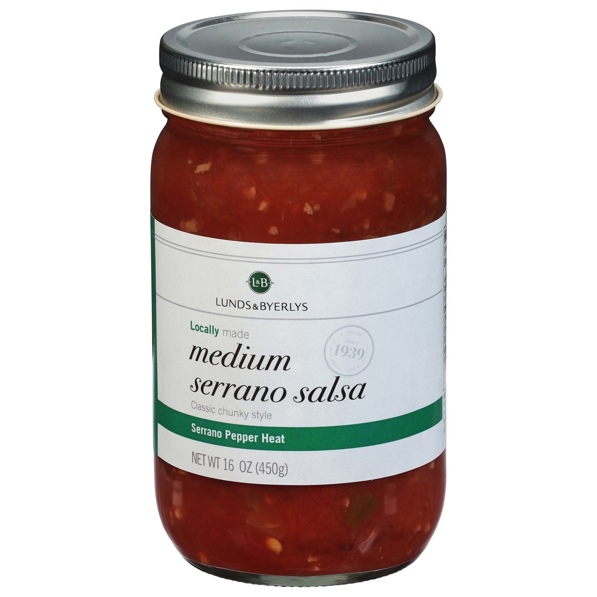 slide 2 of 9, Lunds & Byerlys Medium Serrano Salsa 16 oz, 16 oz