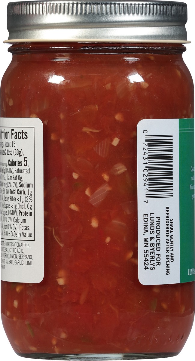 slide 9 of 9, Lunds & Byerlys Medium Serrano Salsa 16 oz, 16 oz