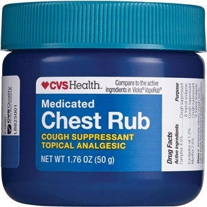slide 1 of 1, CVS Health Medicated Chest Rub, 1.76 oz