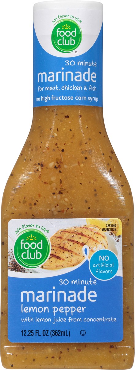 slide 7 of 14, Food Club Lemon Pepper Marinade 12.25 fl oz, 12.25 fl oz
