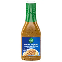 Food Club 30 Minute Lemon Pepper Marinade with Lemon Juice from Concentrate - 12.25 fl oz