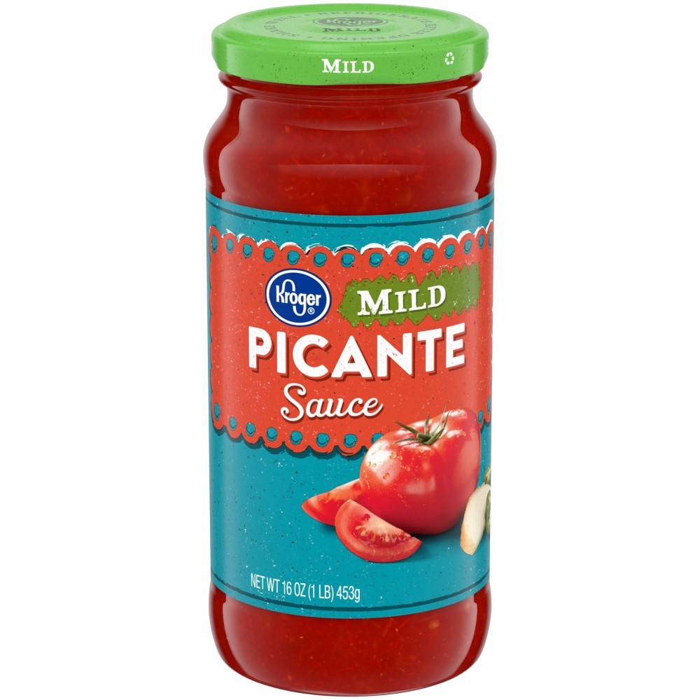 slide 1 of 4, Kroger Picante Sauce - Mild, 16 oz