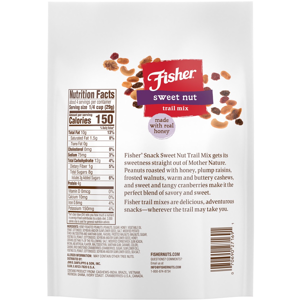 slide 4 of 14, Fisher Trail Mix Sweet, 4 oz