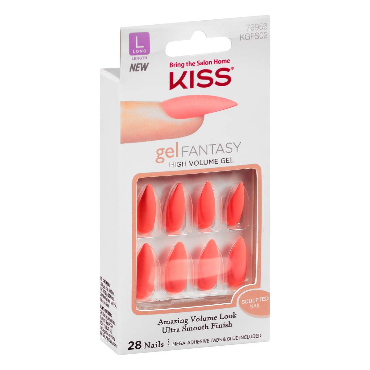 slide 3 of 11, Kiss Gel Fantasy Long Length Nails 28 ea, 1 ct