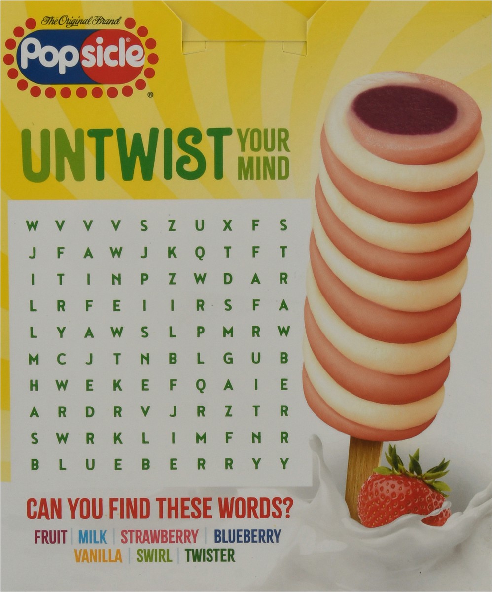slide 2 of 13, Popsicle Frozen Dessert with Dairy Strawberry Blueberry Vanilla Frozen Snack, 16.2 oz, 6 Count, 16.2 oz