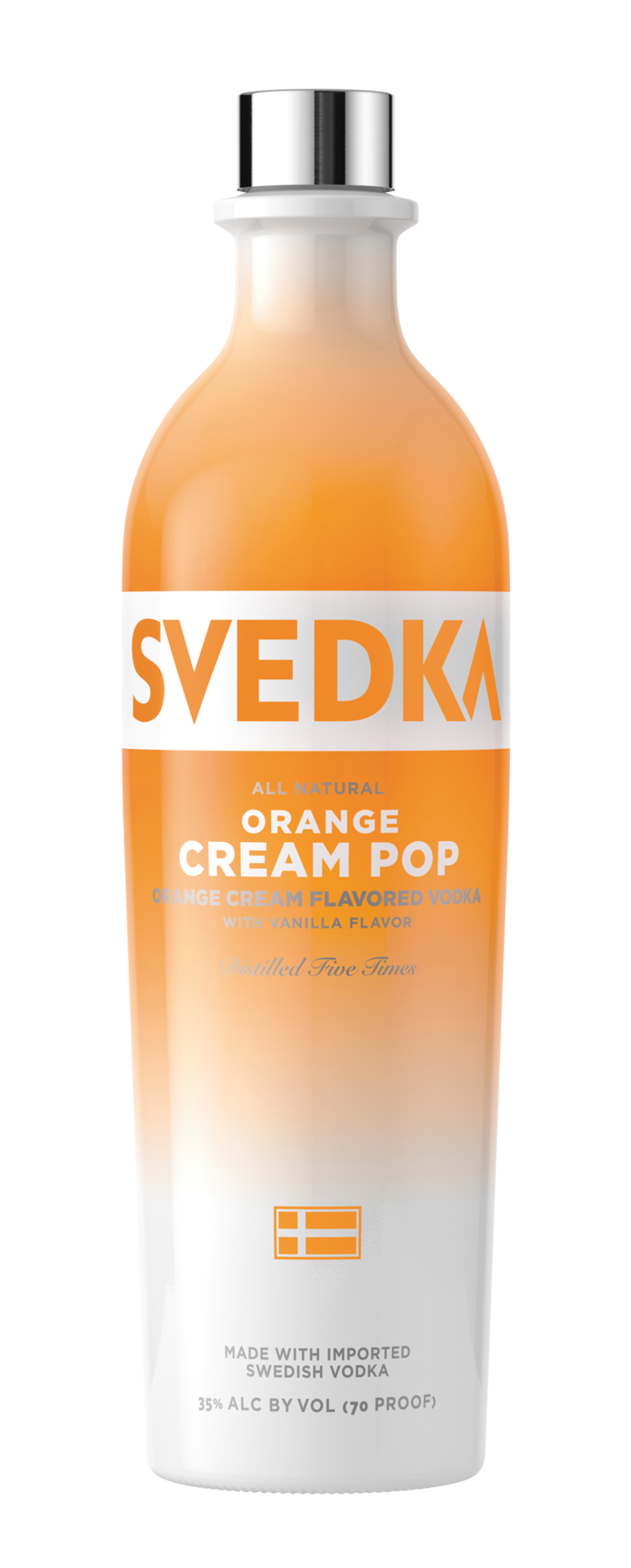 slide 1 of 5, SVEDKA Orange Cream Pop Flavored Vodka, 750 mL Bottle, 70 Proof, 750 ml