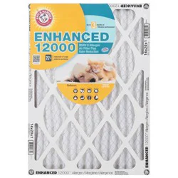 Arm & Hammer Enhanced 12000 MERV 8 Allergen Air Filter Plus Odor Reduction 1 ea