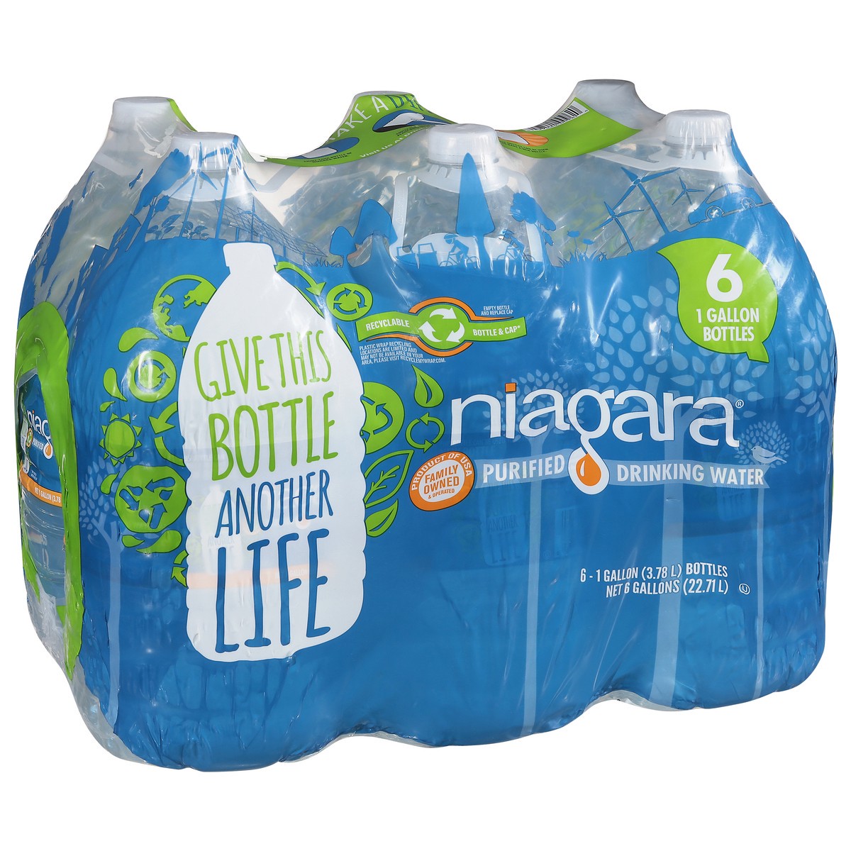 slide 5 of 9, Niagara Purified Drinking Water - 1 Gallon (6 pack), 1 gal