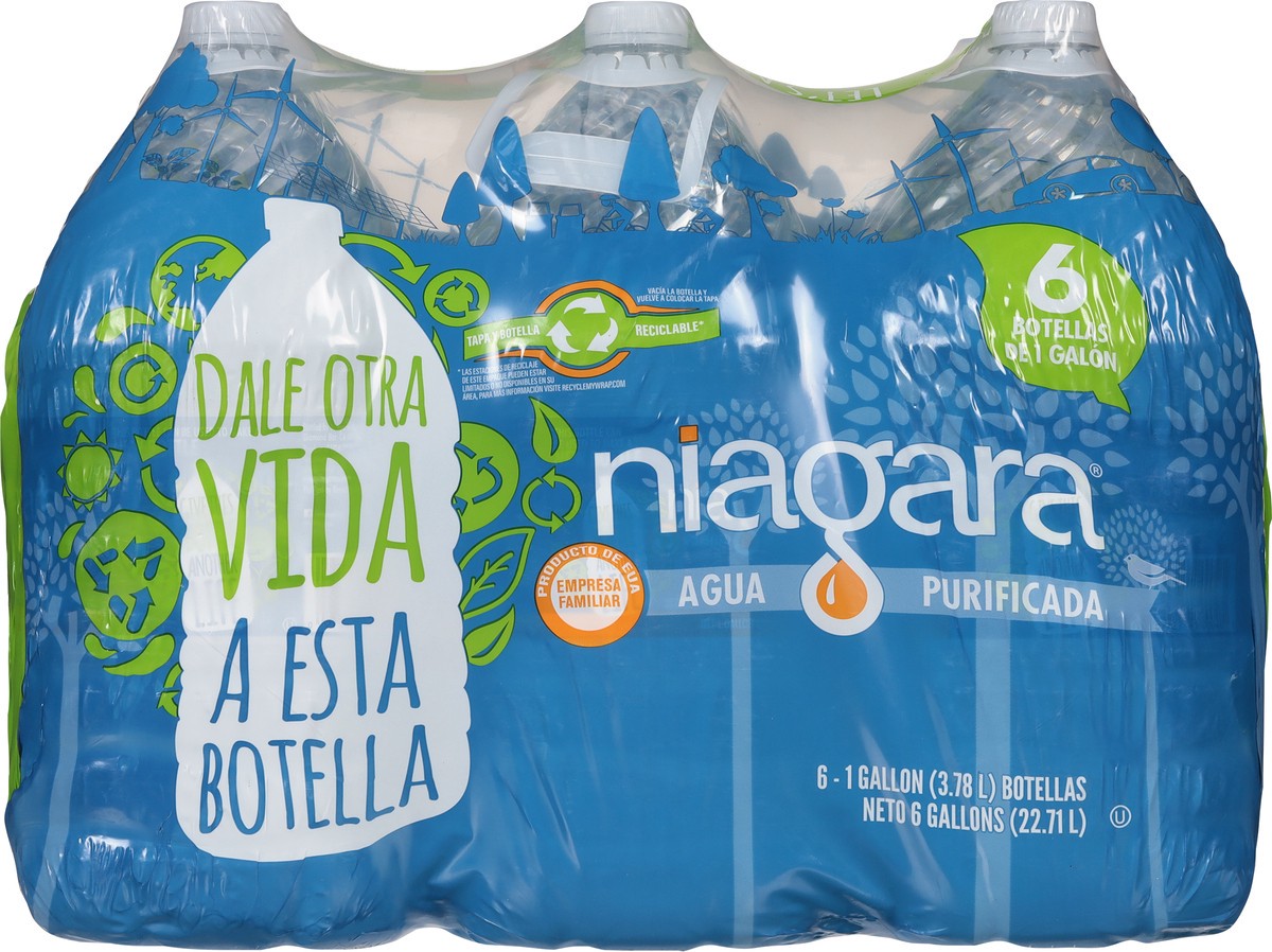 slide 2 of 9, Niagara Purified Drinking Water - 1 Gallon (6 pack), 1 gal