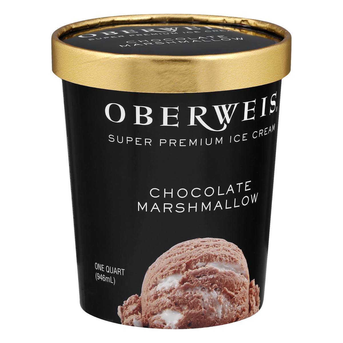 slide 2 of 10, Oberweis Chocolate Marshmallow Ice Cream, 32 oz