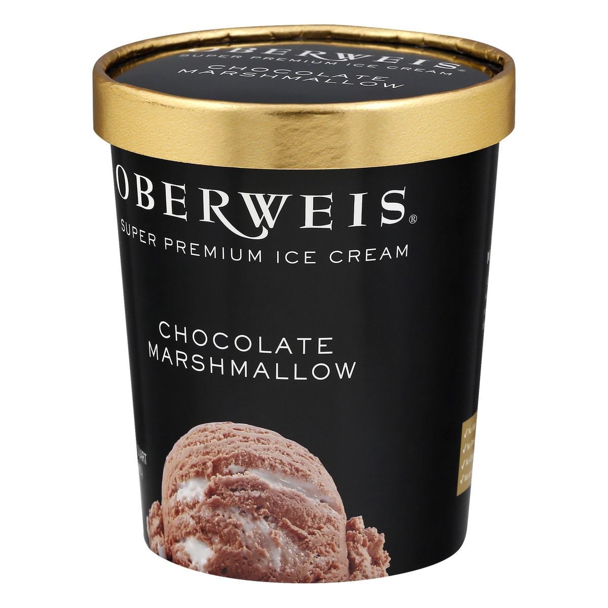 slide 3 of 10, Oberweis Chocolate Marshmallow Ice Cream, 32 oz