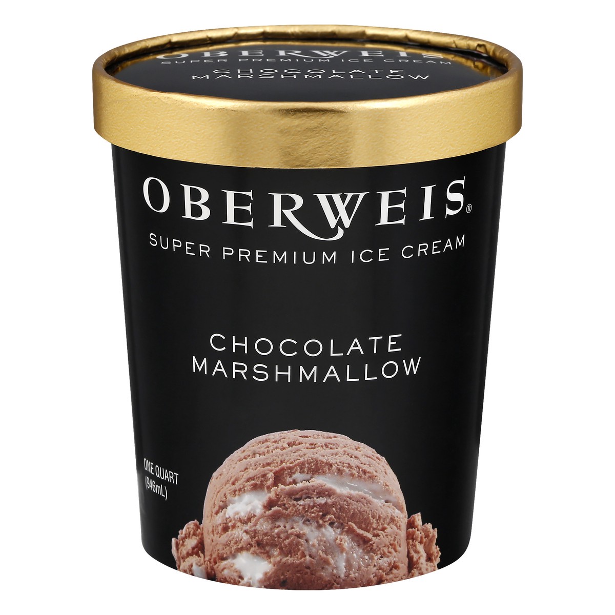 slide 1 of 10, Oberweis Chocolate Marshmallow Ice Cream, 32 oz