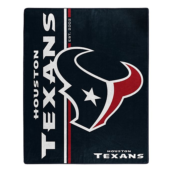 slide 1 of 1, NFL Houston Texans Royal Plush Raschel Throw, 1 ct