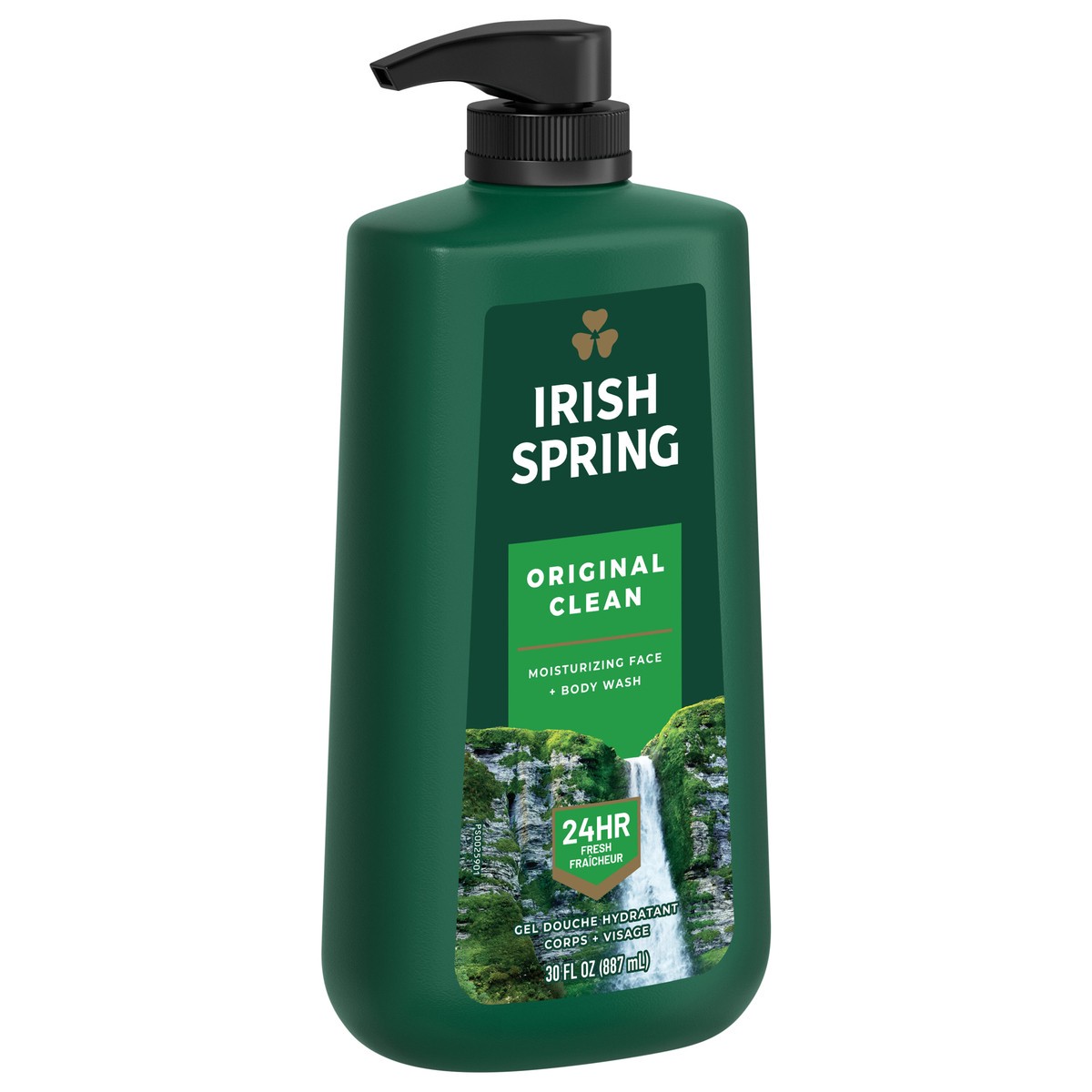 slide 8 of 8, Irish Spring Original Clean Body Wash for Men, 30 Oz Pump, 30 fl oz