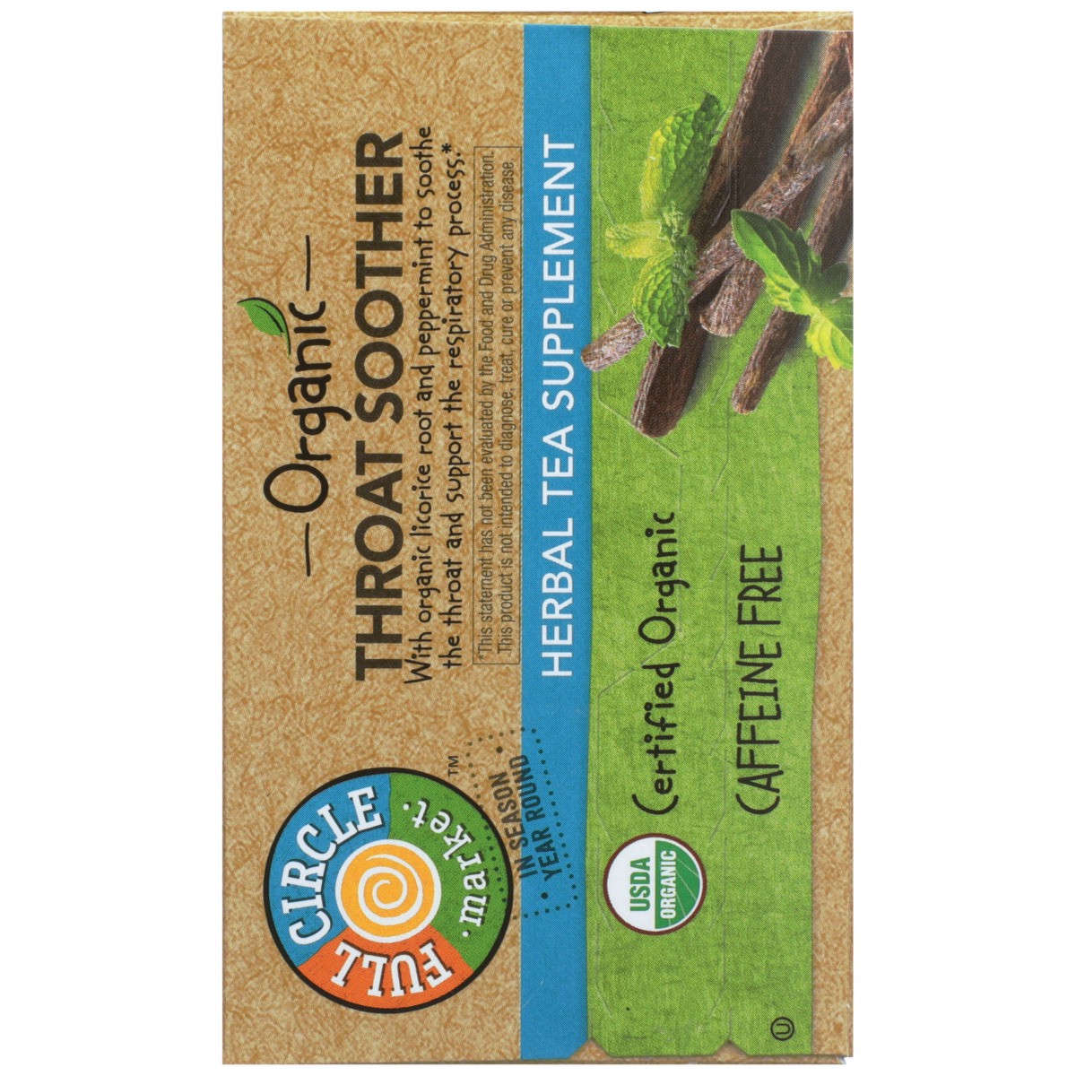 slide 11 of 13, Full Circle Market Tea Bags Throat Soother - 1.13 oz, 16 ct