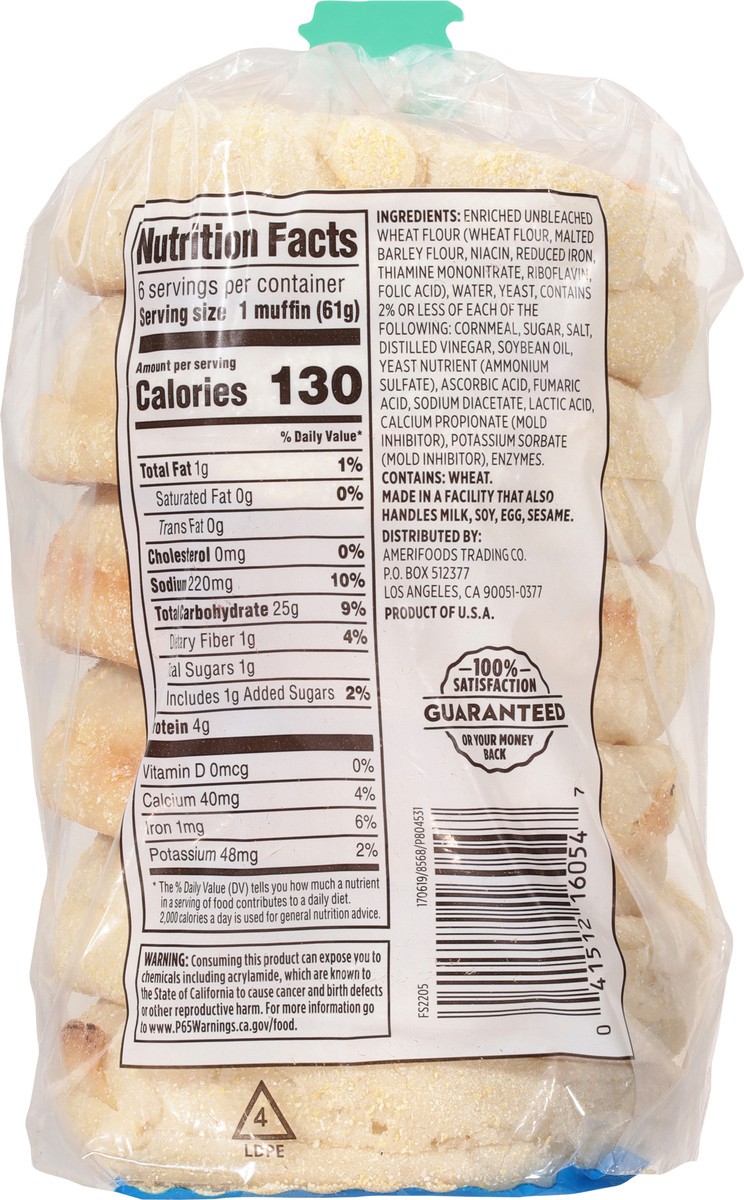 slide 3 of 13, First Street Sourdough English Muffin, 13 oz