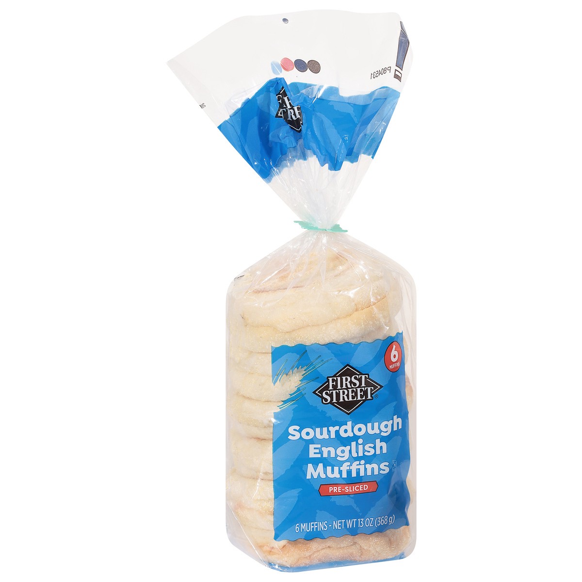 slide 6 of 13, First Street Sourdough English Muffin, 13 oz
