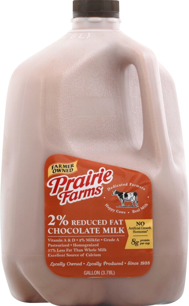 Prairie Farms 2 Reduced Fat Chocolate Milk 1 gal Shipt
