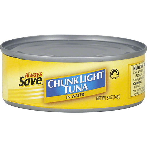 slide 1 of 1, Always Save Chunk Light Tuna In Water, 5 oz