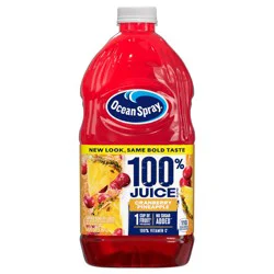 Ocean Spray 100% Juice Cranberry Pineapple Juice Blend, 64 fl oz