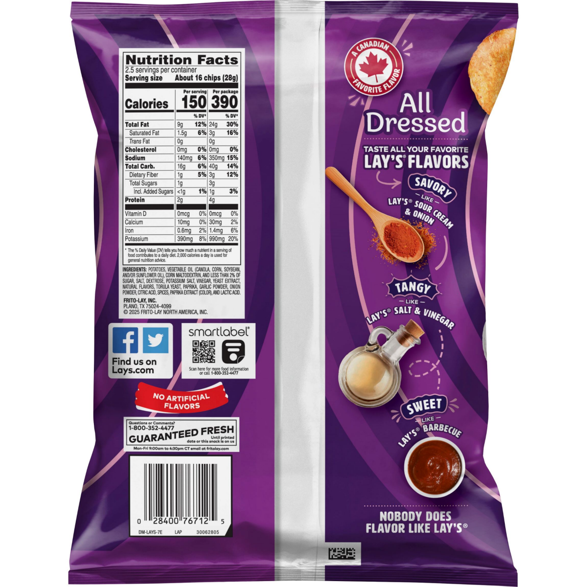 slide 3 of 13, Lay's Potato Chips All Dressed Flavored 2 1/2 Oz, 2.5 oz