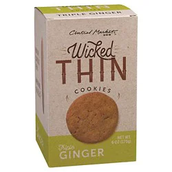 Central Market Wicked Thin Cookies - Triple Ginger