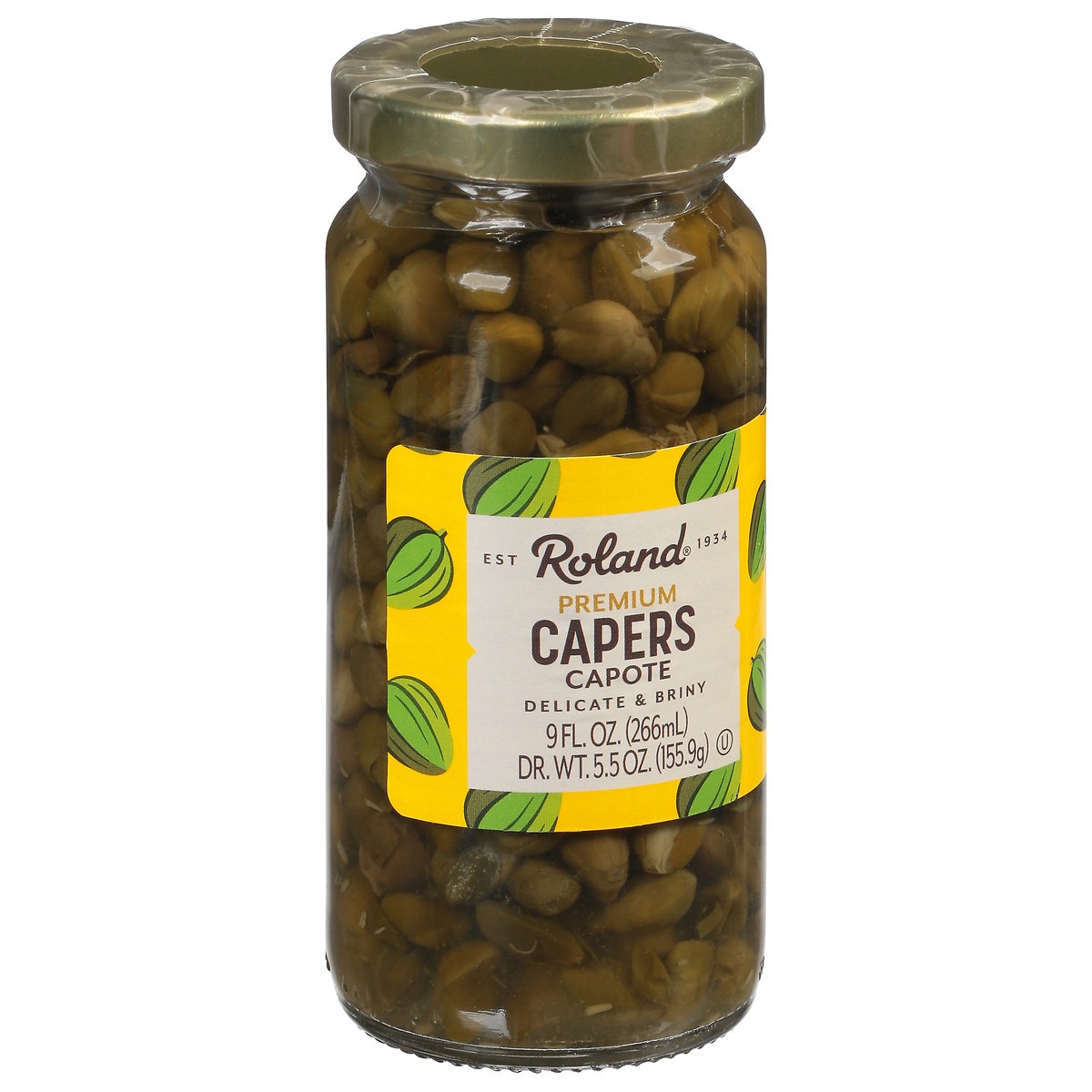 slide 6 of 9, Roland Premium Capote Capers Pickles 9 fl oz, 9 fl oz