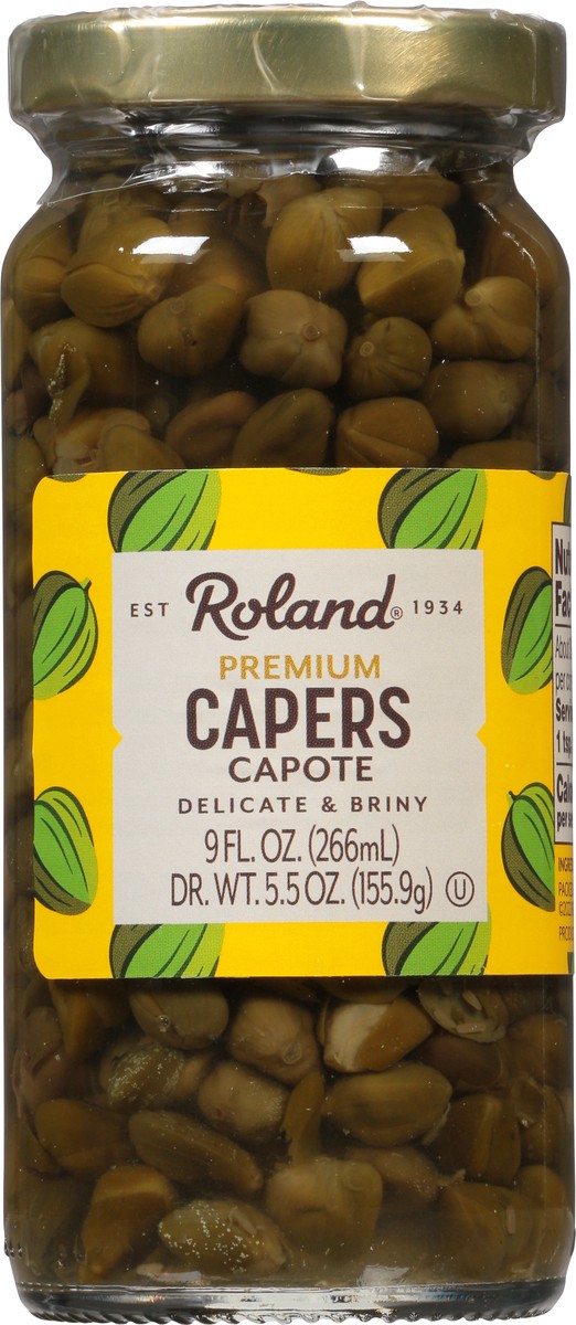 slide 4 of 9, Roland Premium Capote Capers Pickles 9 fl oz, 9 fl oz