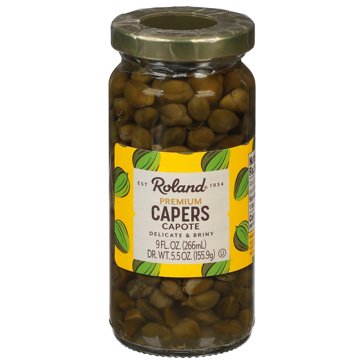 slide 1 of 9, Roland Premium Capote Capers Pickles 9 fl oz, 9 fl oz