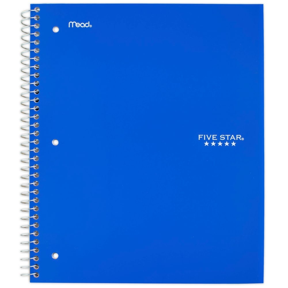 slide 1 of 4, Five Star Notebook, 5 Subject, Wide Ruled, 200 Sheets, 1 ct