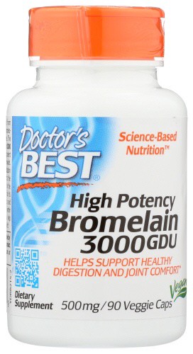 slide 1 of 1, Doctor's Best High Potency Bromelain 3000 Gdu Dietary Supplement, 90 ct