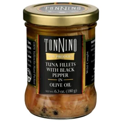 Tonnino Tuna Fillets with Black Pepper in Olive Oil