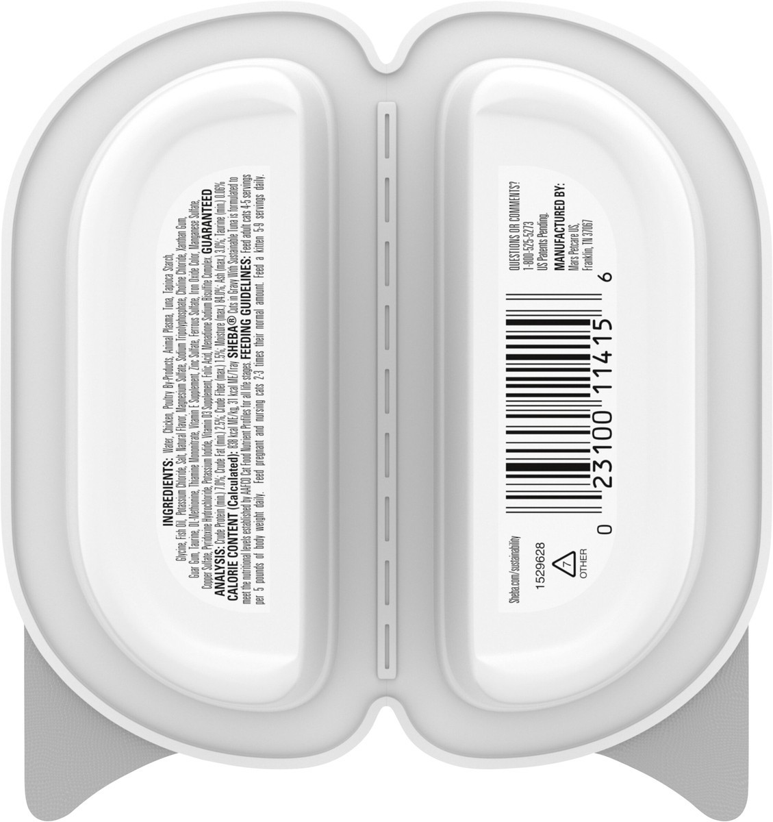 slide 6 of 9, Sheba Perfect Portions Cuts in Gravy with Sustainable Tuna Cat Food 2 - 37.5 g Trays, 2.64 oz