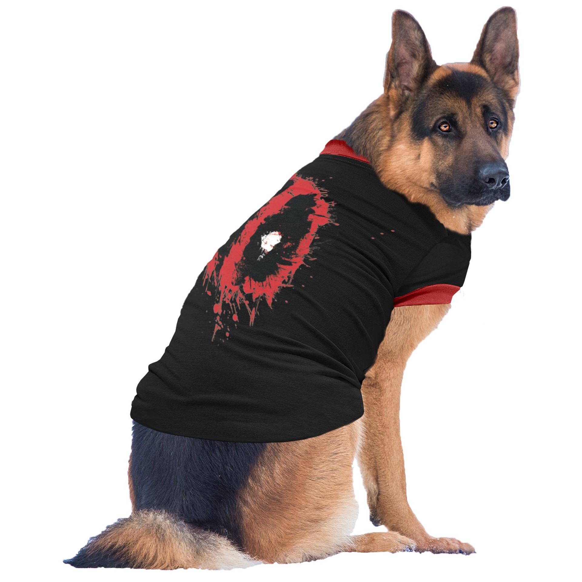 slide 1 of 1, GMason Marvel Deadpool Dog T-shirt, LG