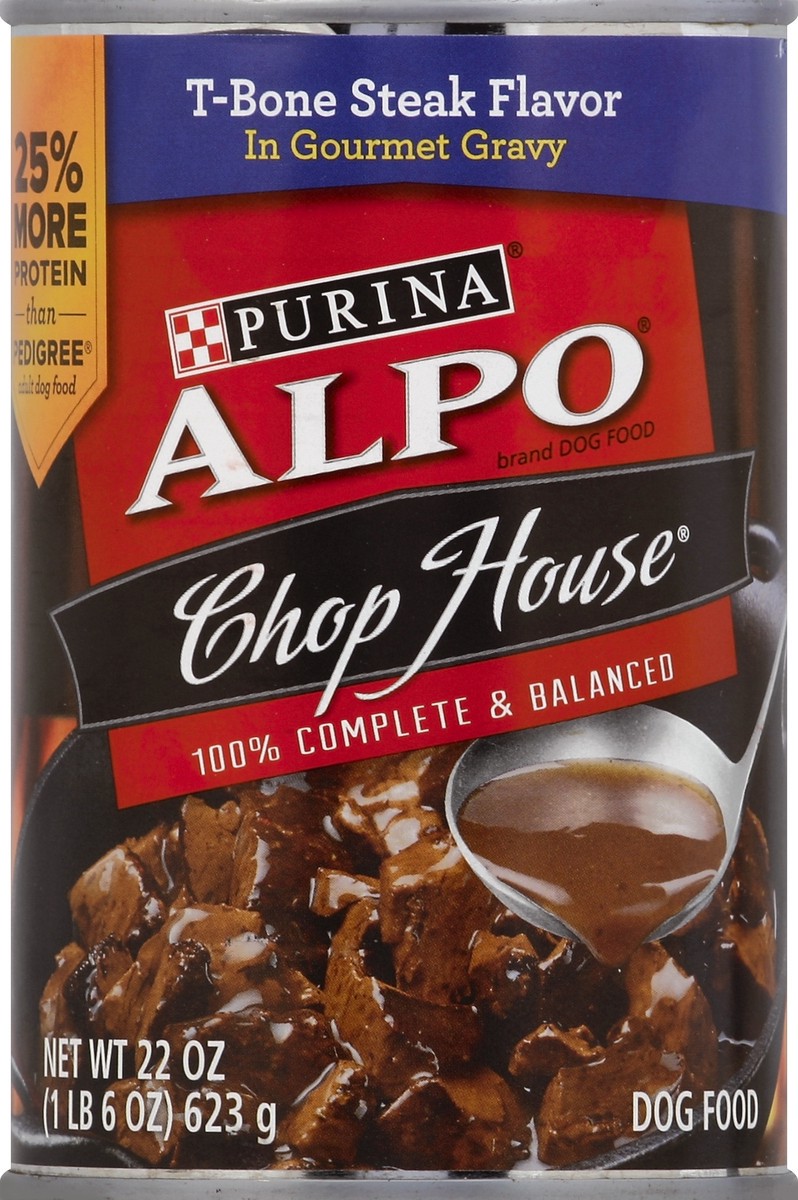 slide 2 of 2, Purina Alpo Dog Food Chop House Tbone Steak, 22 oz