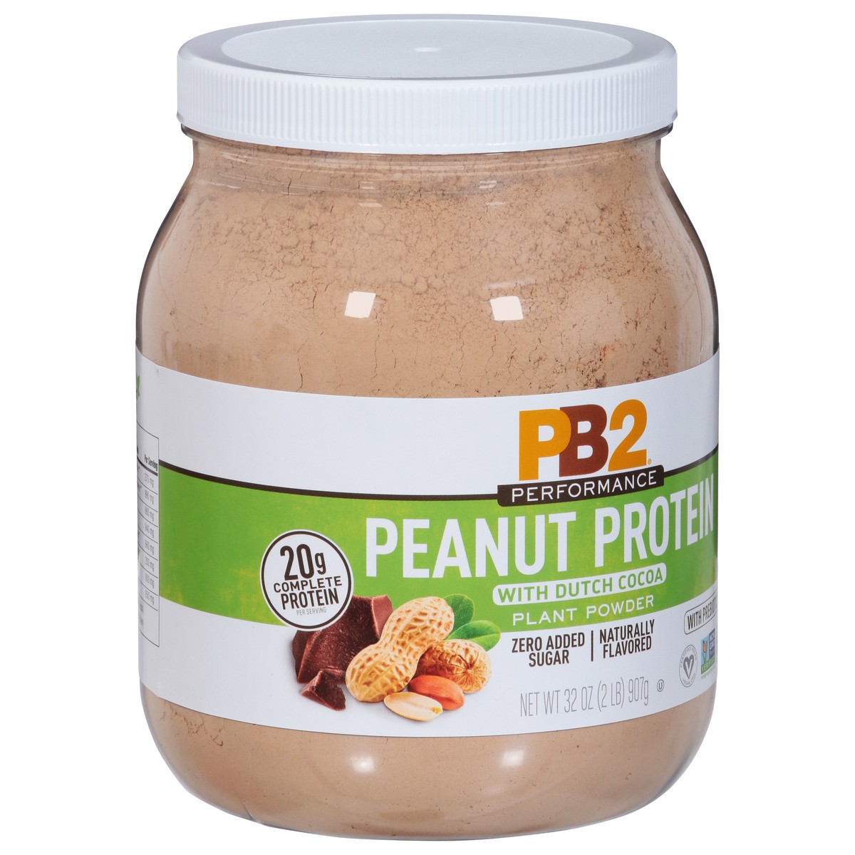 slide 2 of 9, PB2 Performance Zero Added Sugar Peanut Protein with Dutch Cocoa 32 oz, 32 oz