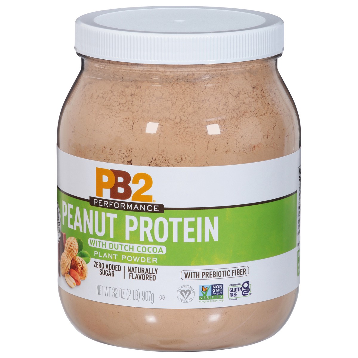 slide 6 of 9, PB2 Performance Zero Added Sugar Peanut Protein with Dutch Cocoa 32 oz, 32 oz