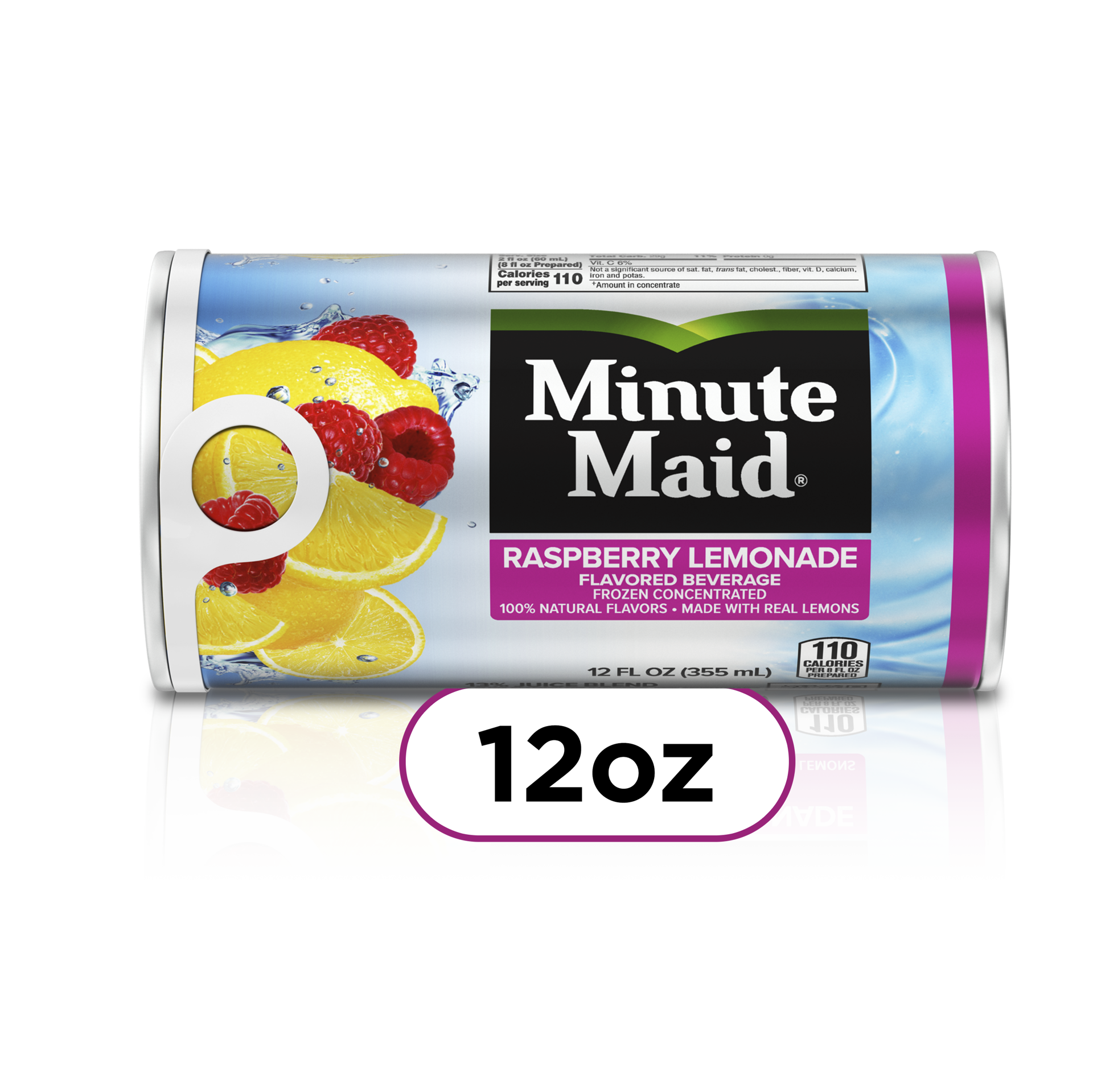 slide 1 of 1, Minute Maid Raspberry Lemonade Can, 12 fl oz, 12 fl oz