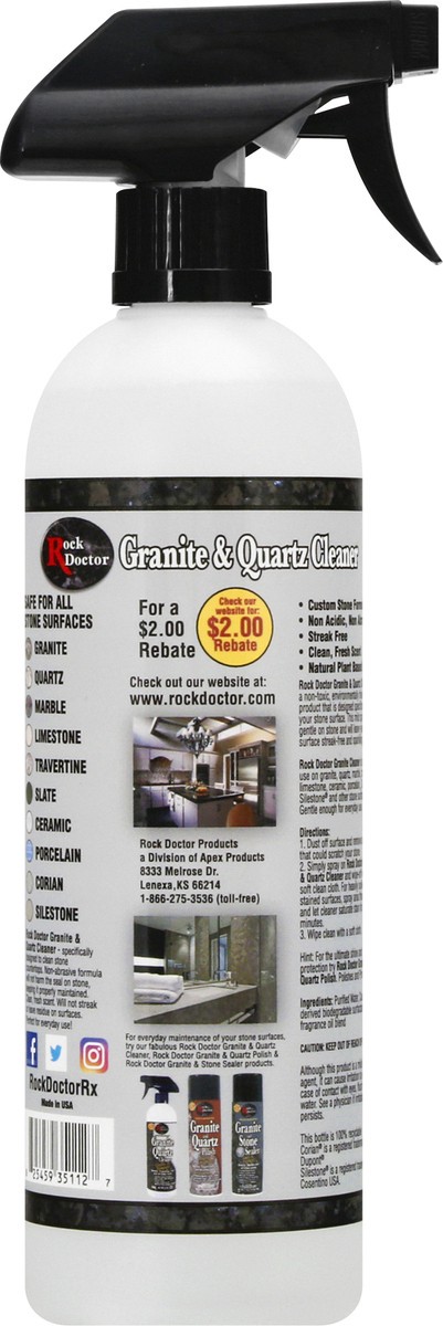 slide 8 of 12, Rock Doctor Granite and Quartz Cleaner 24 oz, 24 oz