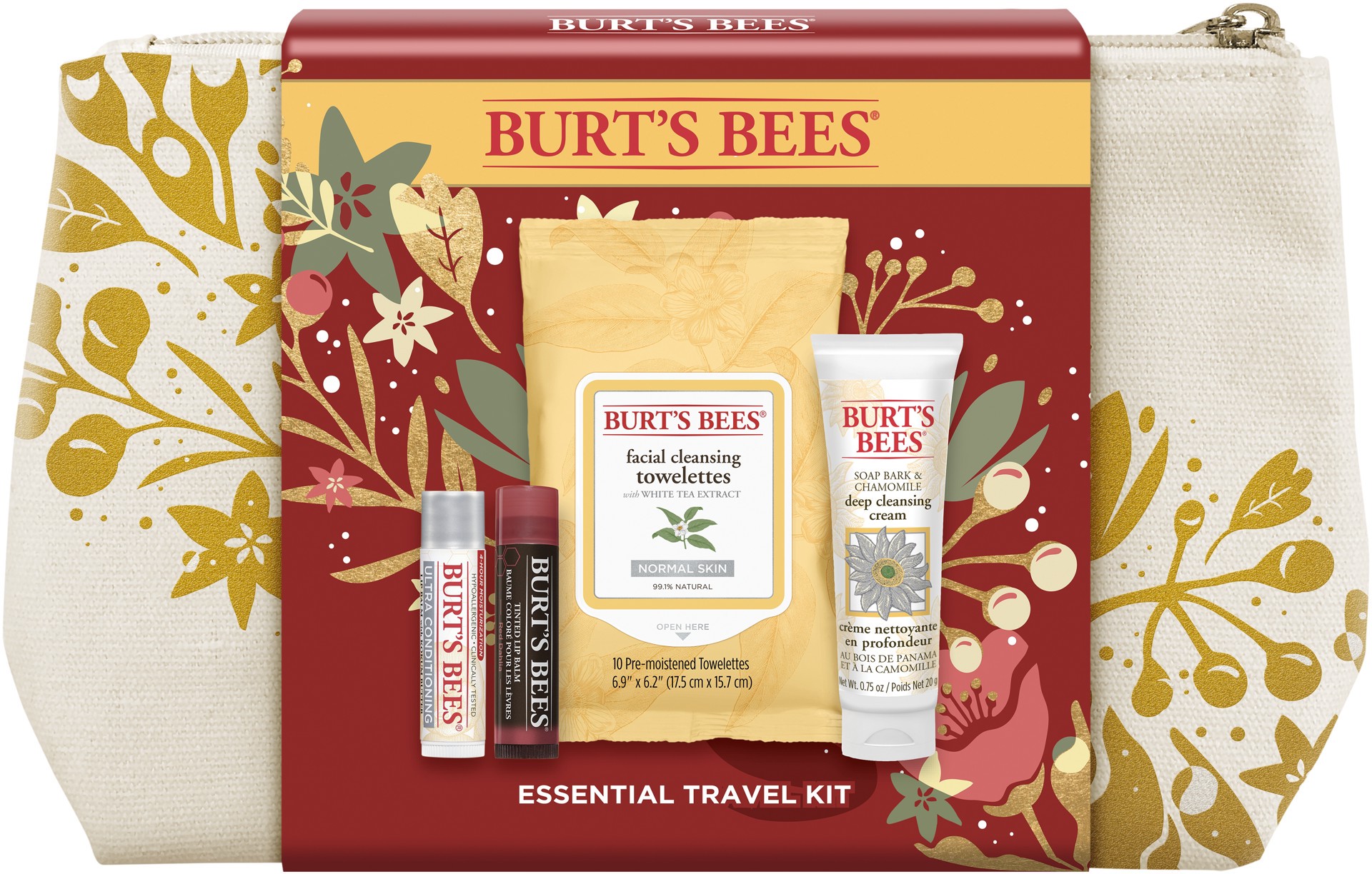 slide 1 of 1, Burt's Bees Burts Bees Essntl Travel Kit, 1 ct