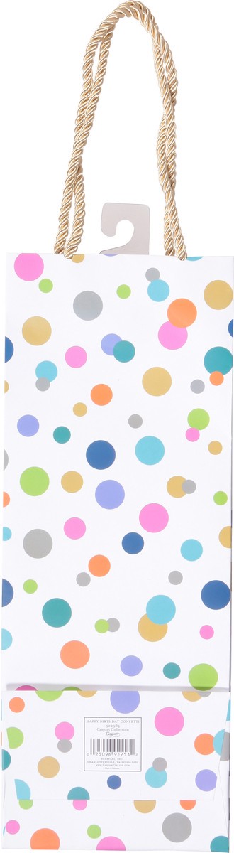 slide 9 of 12, Caspari Happy Birthday Confetti Bottle Bag 1 ea, 1 ea