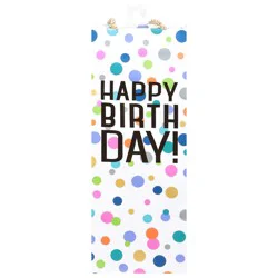 Caspari Happy Birthday Confetti Bottle Bag