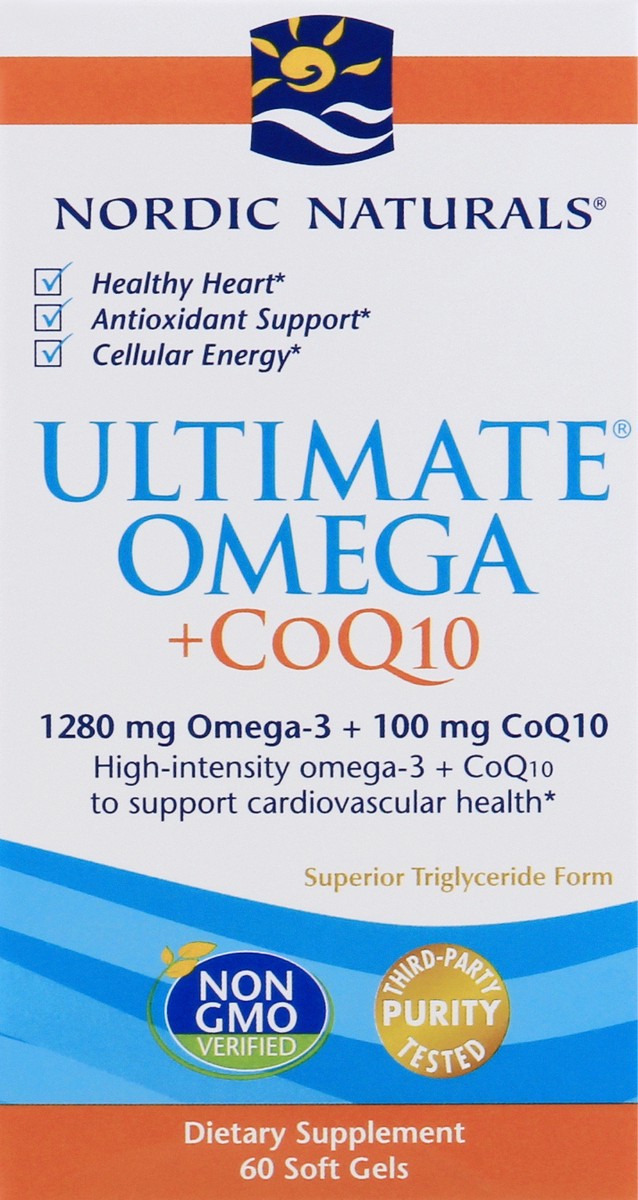 slide 1 of 1, Nordic Naturals Ultimate Omega + Coq10, 60 ct