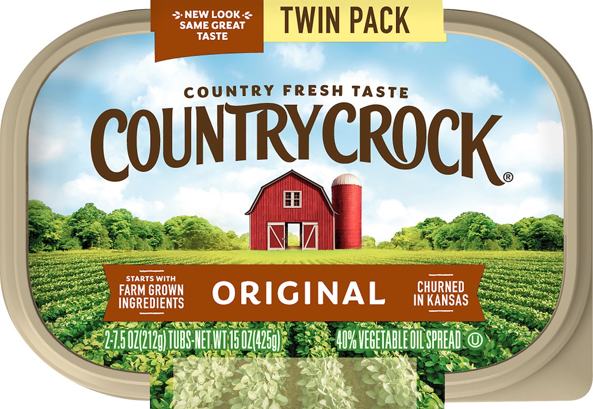 slide 12 of 12, Country Crock Blend Butr/Marg Tub, 15 oz