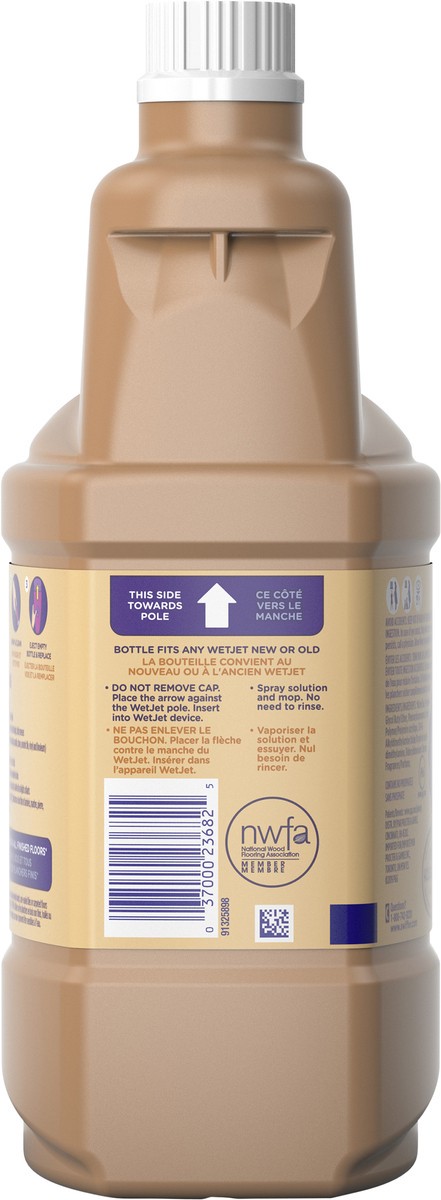 slide 2 of 3, Swiffer Wet Jet Mop Wood Refill Solution, Hardwood Floor Cleaner for Mopping & Cleaning, 42.2oz, 42.2 fl oz