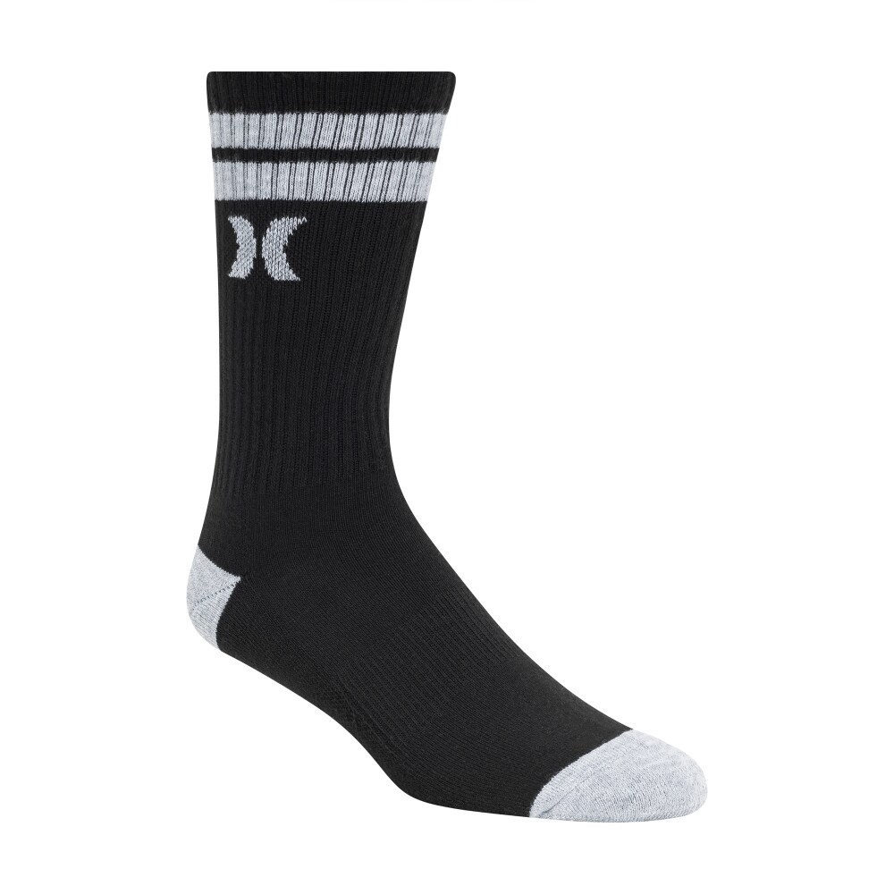 slide 6 of 6, Hurley Men's Crew Socks, 6 ct
