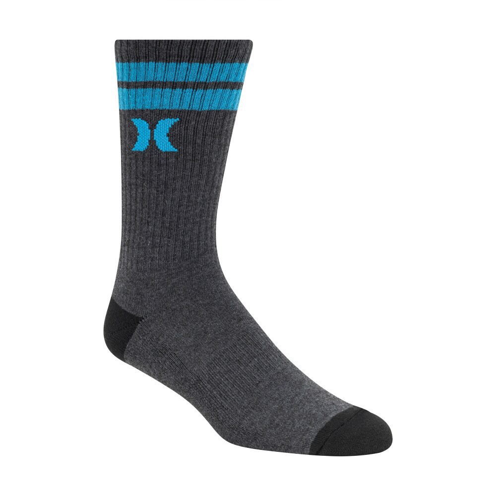 slide 2 of 6, Hurley Men's Crew Socks, 6 ct